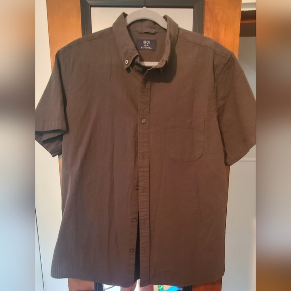 Textured Green Dress Shirt - Picture 4 of 4